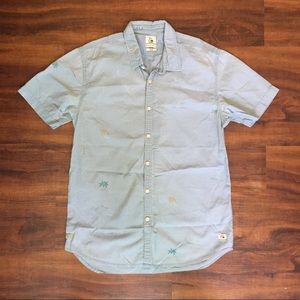 Quiksilver Men’s Blue Button Down Shirt